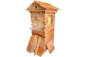 Mini Auto Flows Beehive Nuc with Frames and Foundations for Beekeeping