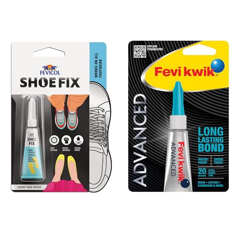 Image of Fevicol Shoefix 2g, Fevikwik Advanced 3g - combo kit | Multi-purpose glue for quick fixes and strong bonds