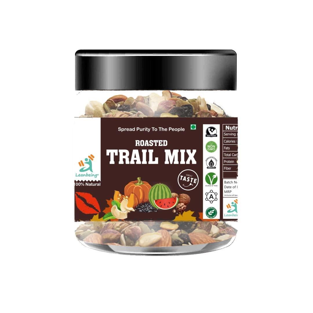 Leanbeing- Super Nuts & Seeds Trail Mix 250g | Assorted Dry Fruits, Berries, Nuts, Seeds & Fruits | Rich in Protein-image-17