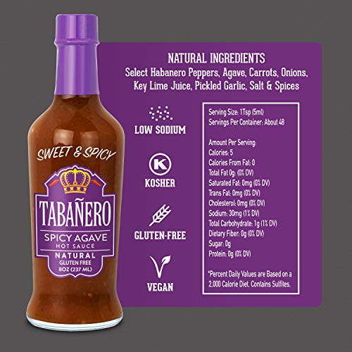 Tabañero Fiesta 3-Flavor Hot Sauce Variety Pack, 8oz. Bottles (Tri-Pack)