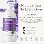 Lavender Relaxing Body Wash with Chamomile Oil & Vitamin E, Aromatherapy Bath, Stress Relief Shower, Natural Body Wash for All, Dry & Sensitive Skin, 16 fl oz (Pack of 2) - Image 4