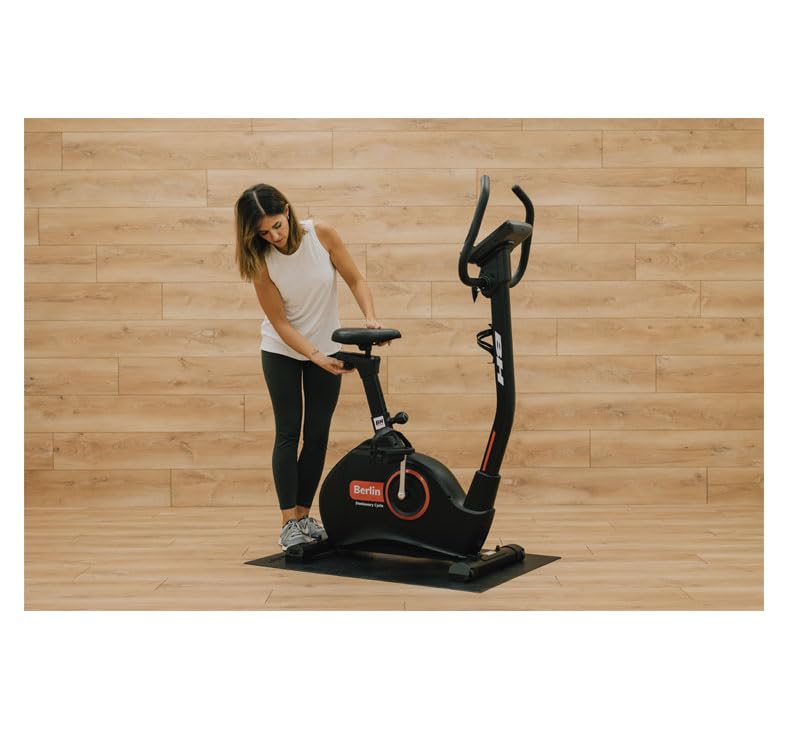 BH Bicicleta Estática Berlin Connect Zwift Kinomap Volante 9kg | Usuario Máximo 130 kg, Resistencia Magnética, 12 Programas, Sillín Regulable