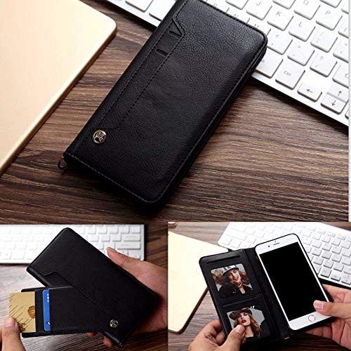 Image of ClickCase for Realme Narzo 20 pro Flipper Series Leather Wallet Flip Case Kick Stand with Magnetic Closure Flip Cover for Realme Narzo 20 pro (Black)
