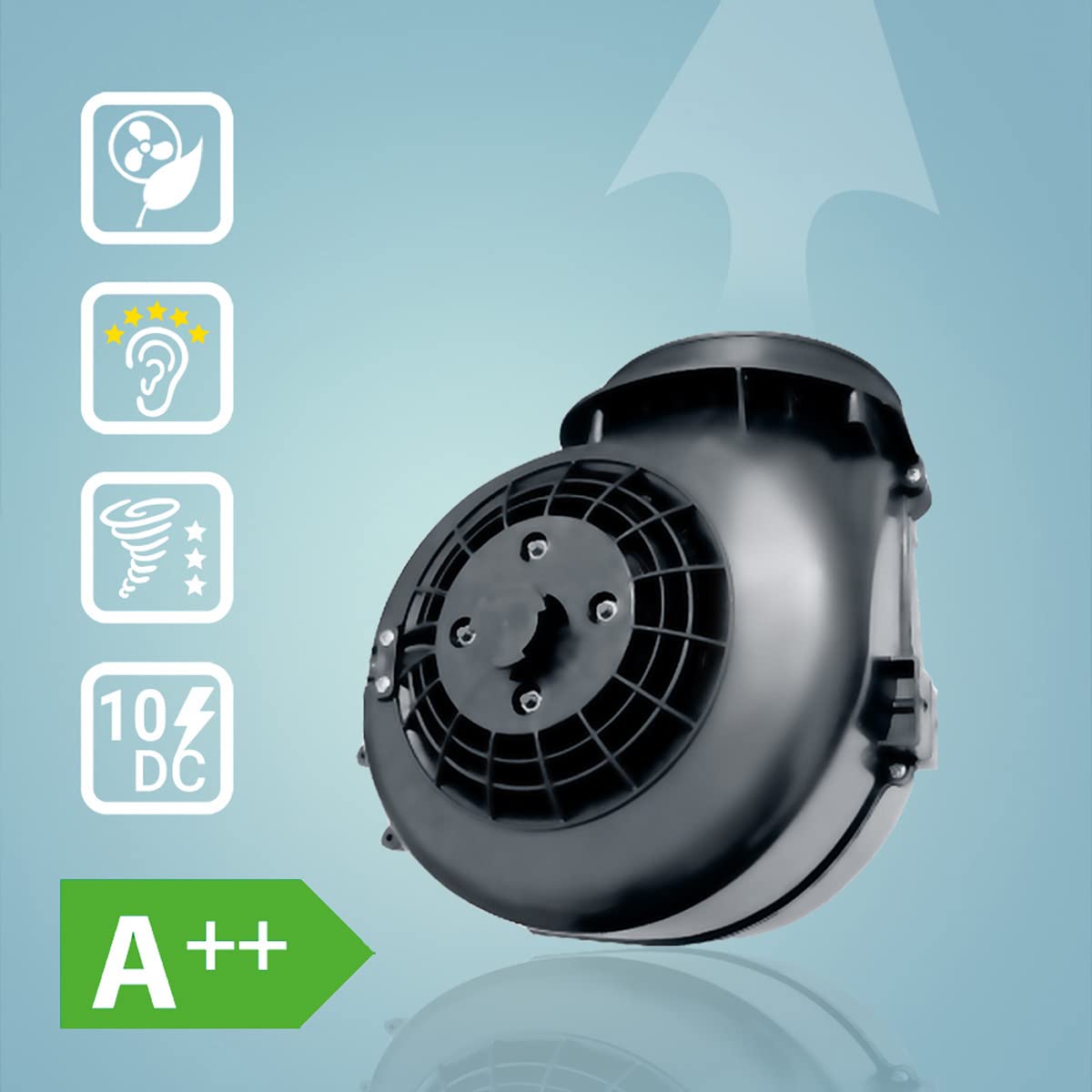 Cappa aspirante 90 cm | Cappa Isolotto | cappa isola | acciaio inossidabile | vetro nero | WiFi | auto spegnimento | Operazione di tocco | FLAT-INSEL-5