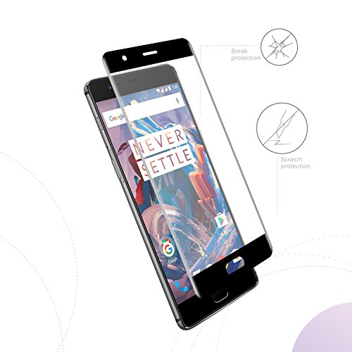 simplecase Tempered Glass Compatible with OnePlus 3, Full Screen Premium Screen Protector, 100% Coverage, Optimal Protection - Image 2