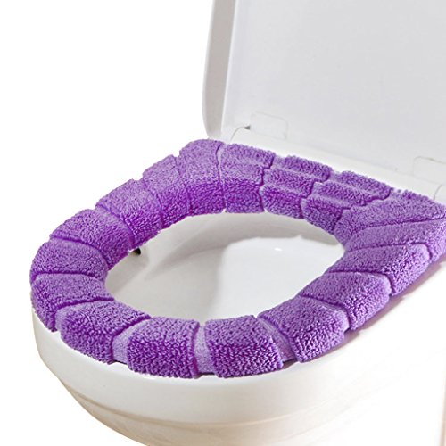 IPENNY Universal Toilettensitz Toilettensitzkissen WC Sitzkissen Toilettenmatte Elastische Verdickung Badezimmer Weich Warm Abwaschbare WC-Sitzbezüge