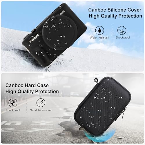 Funda Dura para Cámara Canon PowerShot G7 X Mark II Negra miniatura 4