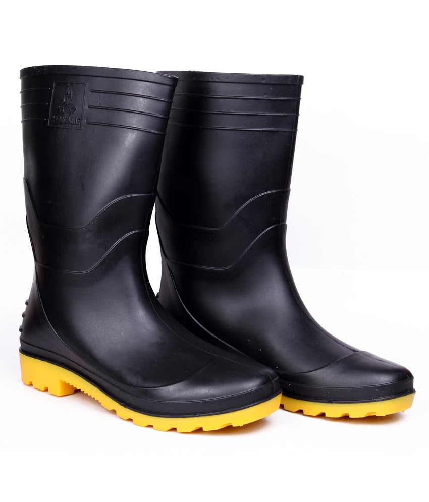 Hillson Welcome Gumboot | Waterproof, Anti-Skid, Comfortable Sole...