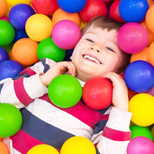 Play Balls for Ball Pit, Plastic Crush Proof, Phthalate & BPA Free, Assorted Colors. (100 Balls) - Image 6