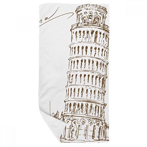Serviette de bain compacte 35x70cm séchage rapide, débarbouillette douce Italie Pise - 2