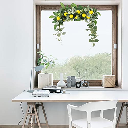 Wodmb Chair Back Flower Imitation Door Lintel Artificial Plant Pendant Table Decorations Natural Rattan Lemon Wall Decoration #TOP1