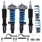 maXpeedingrods Coilover for VW Jetta MK5 2005-2011, Jetta MK6 2011-2019, for VW Golf MK5 MK6 2003-2012, 24 Levels Damper Adjustable Suspension Struts, Height Adjustable T6 Upgraded Lowering Kits