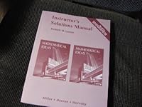 Instructor's Solutions Manual Mathematical Ideas 032136970X Book Cover
