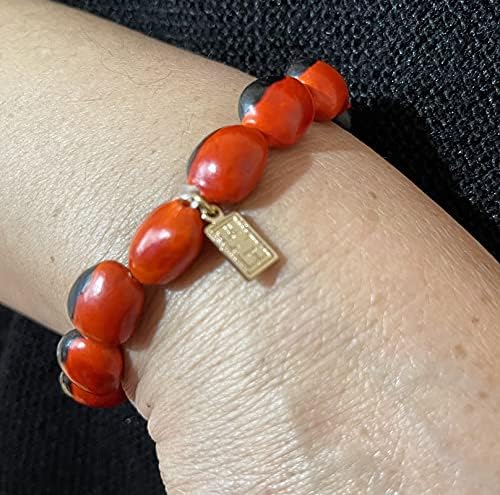 Classic Stretchy Adjustable Beaded Bracelet for Women 6.5” - 7.5” w/Meaningful Good Luck Huayruro Seeds Beads - Great Gifts for Mom, Daughter, Sister, Aunt, Girlfriend4