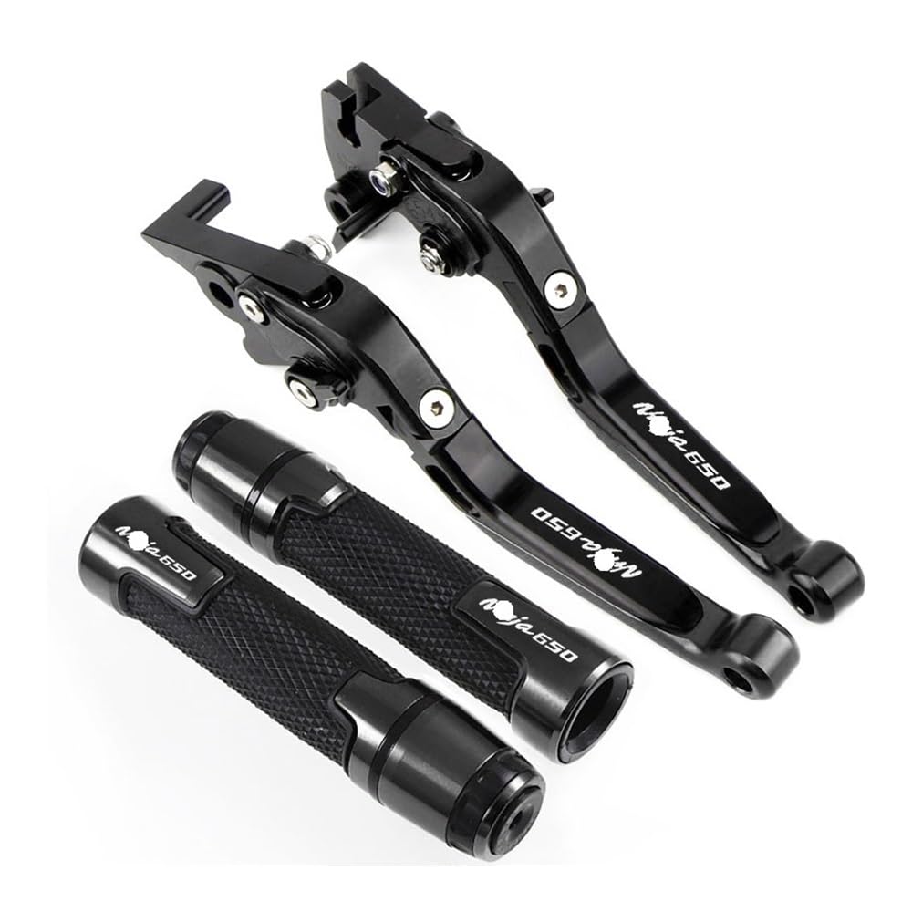 VghkDFCFH Motorcycle Clutch Lever for NI&NJA 650 ABS 650R Ninja650 KRT 2017-2022 Motorcycle CNC Foldable Extendable Brakes Clutch Lever Handlebar Handle kit(D)