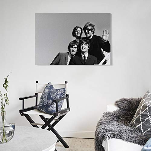 LIULANG Poster mural Beatles Background – Impression sur toile – Décoration moderne pour chambre familiale – 30 x 45 cm - Les Beatles, Paul McCartney, John Lennon, RIngo Starr, George Harrison LIULANG Poster mural Beatles Background - Impression sur toile - Décoration moderne pour chambre familiale - 30 x 45 cm – Image 6