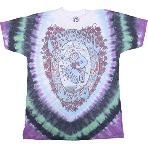 Liquid Blue unisex adult Grateful Dead Vintage Seasons of the Dead Tie Dye Tee T Shirt, Tie Dye, Small US