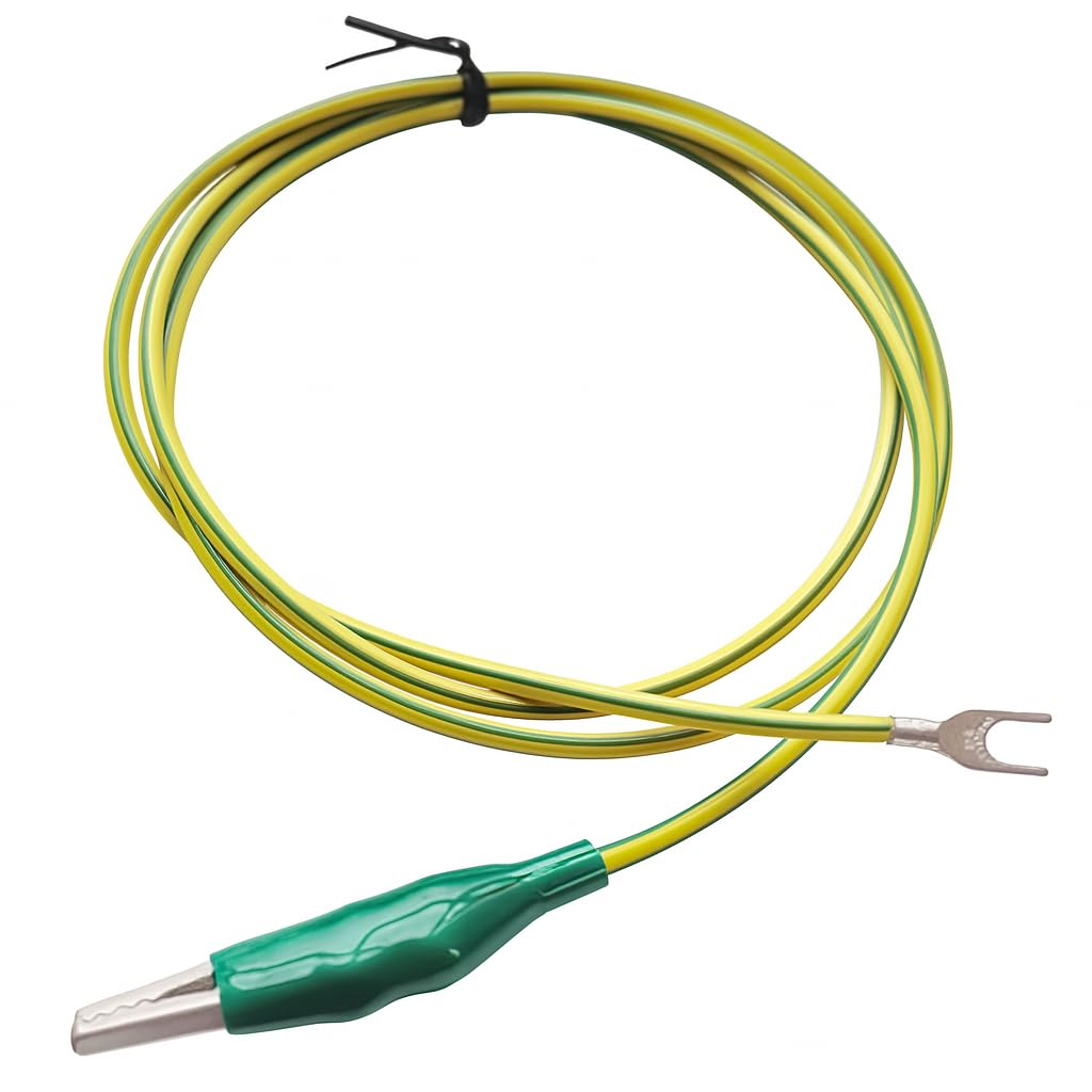 Amazon.co.jp: TEC-PARTS ワニ口アースケーブル Y端子 ワニ口クリップ