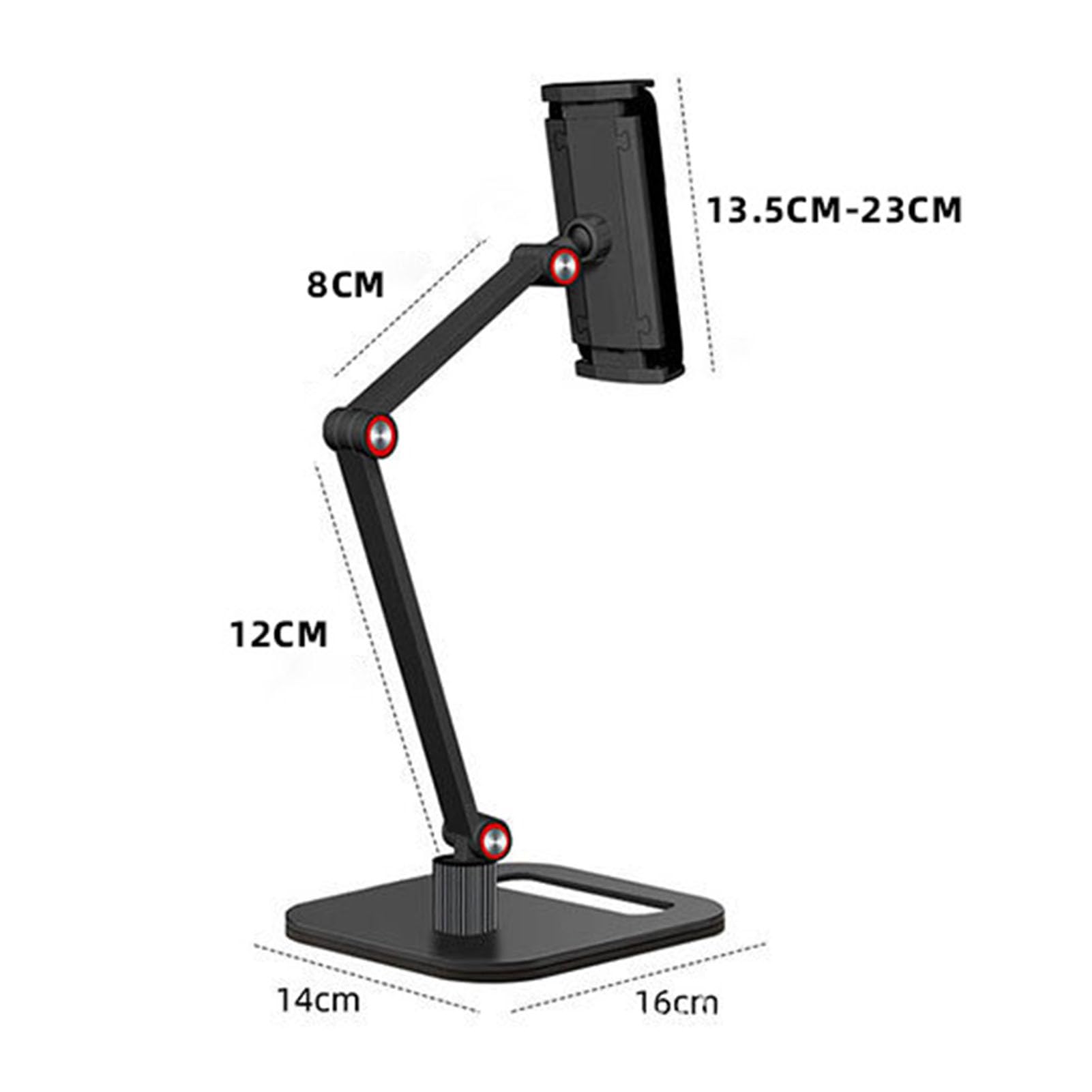 Supporto per tablet, supporto per tablet variabile a 360 gradi, robusto supporto da tavolo per telefoni cellulari e tablet sotto i 13 pollici, ideale per casa, ufficio e viaggi
