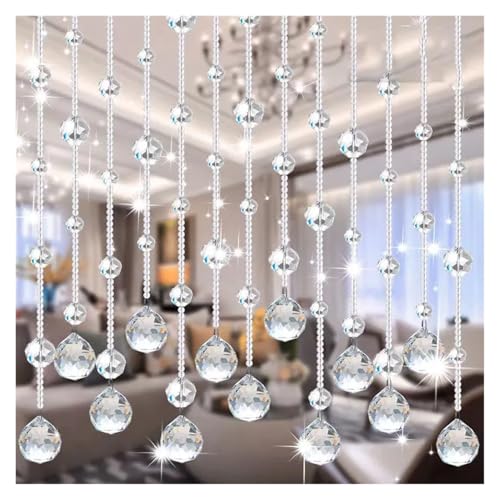 Rideau perle noir brillant pour fond de mariage de luxe et decoration - 6