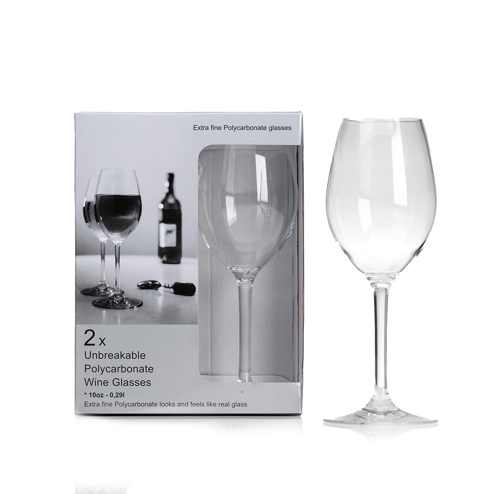 Flamefield Standard Wine Goblet, 340ml of Timeless Elegance, Break-Resistant and Dishwasher-Safe
