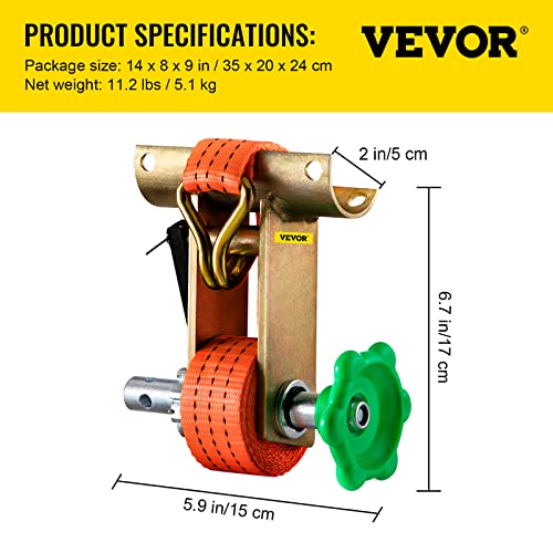 Vevor 2 Inch Od Round Pipe Steel Mounting Frame, Yellow Zinc Plated Steel Frame Right Angle Mounting Bracket With Polyester Strap, For Square Tubing And Angle Iron #TOP6