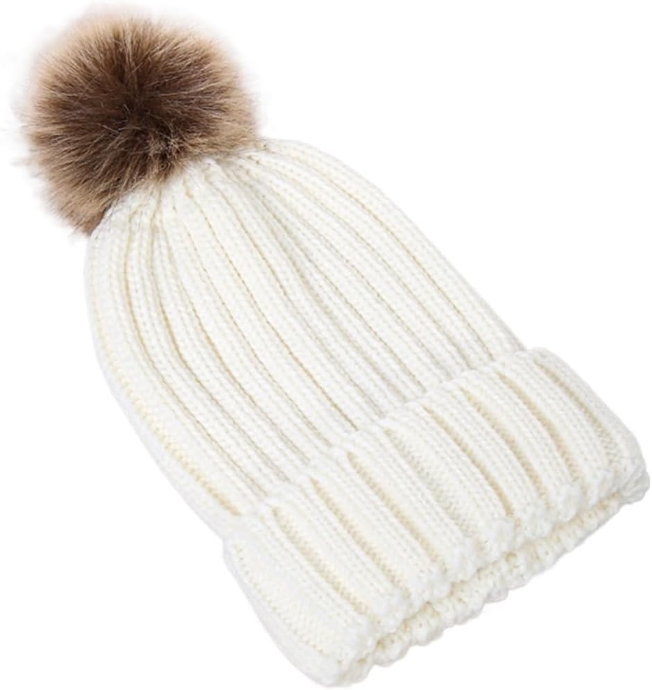 Winter Hats for Women Outdoor Warm Knitted Wool Hat Knitted Skull Ski Cap