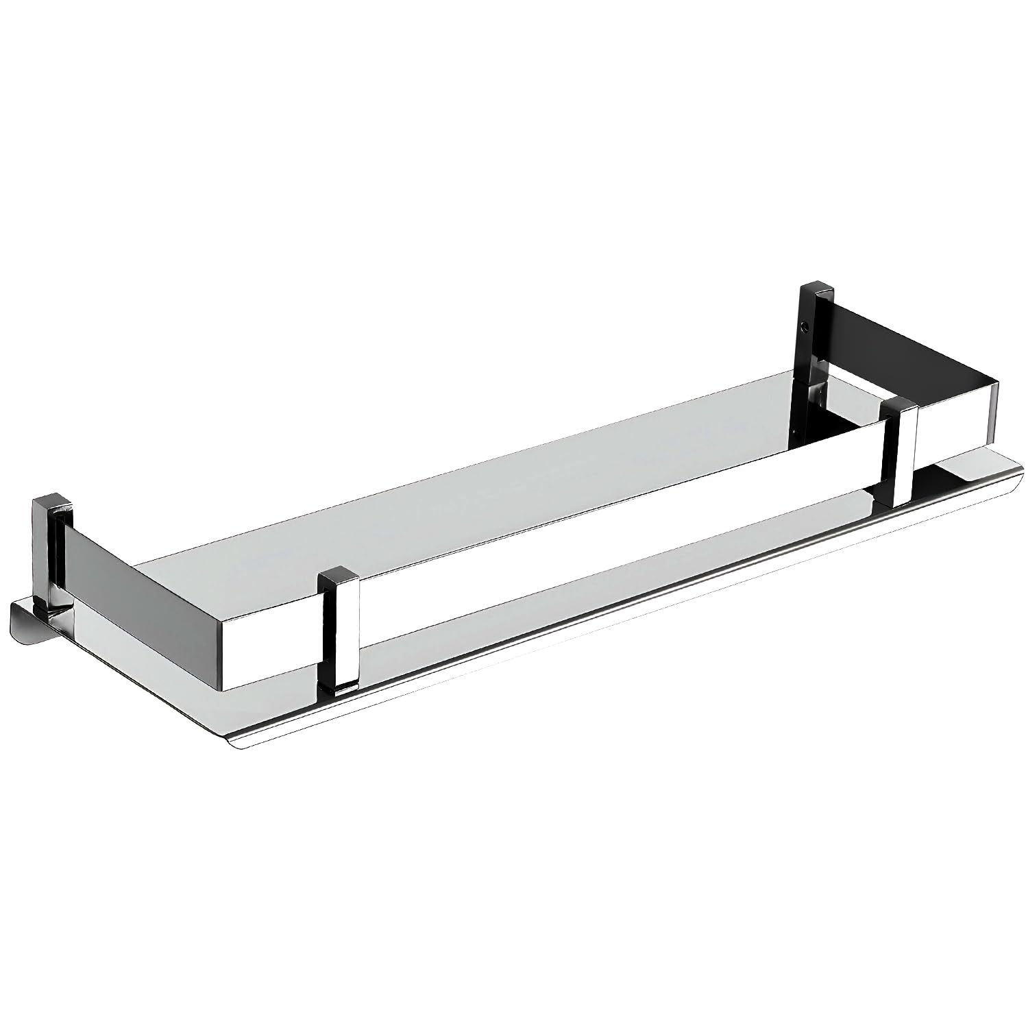 Zureni Stainless Steel Bathroom Shelf Wall Mounted Corner Multipurpose Rack Accessories and Fittings for Washroom Kitchen Wash Basin - (5" X 15", 1 Pc, Transparent) (B0D1VLHSGV) Amazon Price History, Amazon Price Tracker
