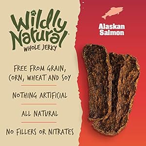 Entire Jerky Canine Treats | Restricted Ingredient, Made in USA Jerky | Grain Free & Nothing Synthetic | Alaskan Salmon, 5 oz Entire Jerky Canine Treats | Restricted Ingredient, Made in USA Jerky | Grain Free & Nothing Synthetic | Alaskan Salmon, 5 oz