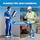 ISC Hygiene & Safety 50x Schuhüberzieher wasserdicht weiß von Überschuhe Verstärkt Extra Stark >9g - Rutschfeste Überzieher für Schuhe - Einheitsgröße, Überziehschuhe Einweg Mehrweg Galoschen