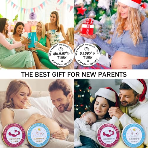 Image of Funny New Parents Decision Gift,Pregnancy Gifts New Dad Mom Gifts,New Parents Gifts for Couples Halloween Thanksgiving Christmas Gift for First Time to be Moms Dads Daddy Mummy Double Sided