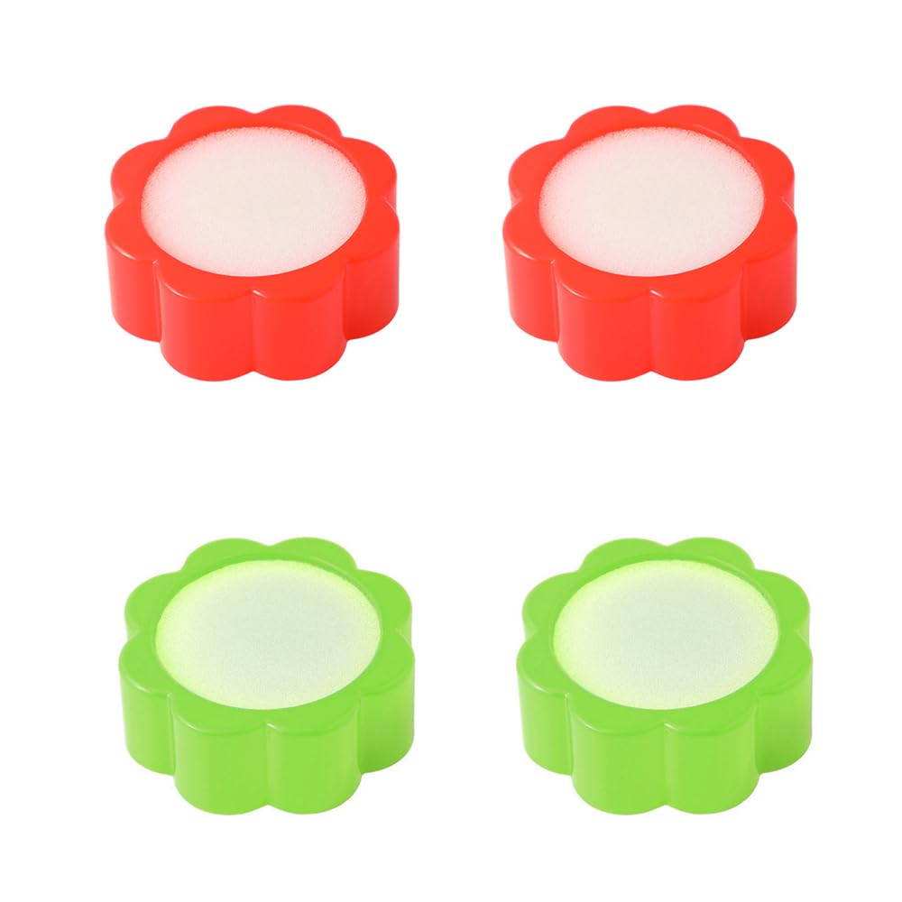 4 humectantes de dedos de esponja, dispositivo humectante húmedo para dedos, herramienta húmeda para cajero, conteo de dinero en efectivo, color aleatorio
