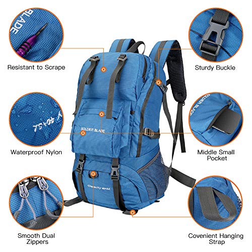 DECDEAL 50L Camping Caminhadas Mochila Pacote de montanhismo de grande dade Mochila de viagem à prov