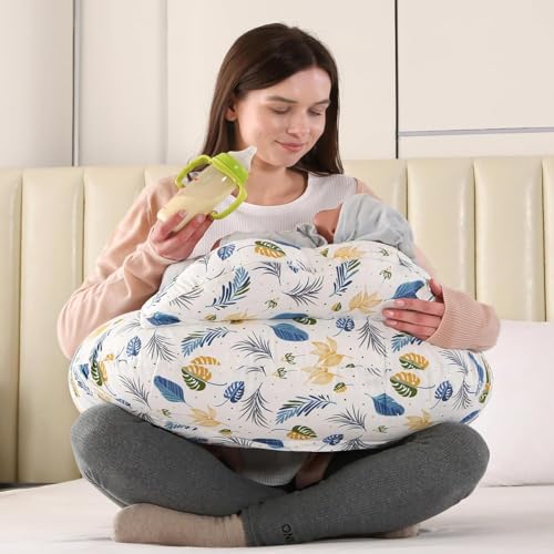 Image of Feeding Pillow for New Born Baby with Detachable Cover Breast Feeding & Maternity Nursing Pillow for Breastfeeding Set of Support for Baby Feeding Pillow with Removable Cover