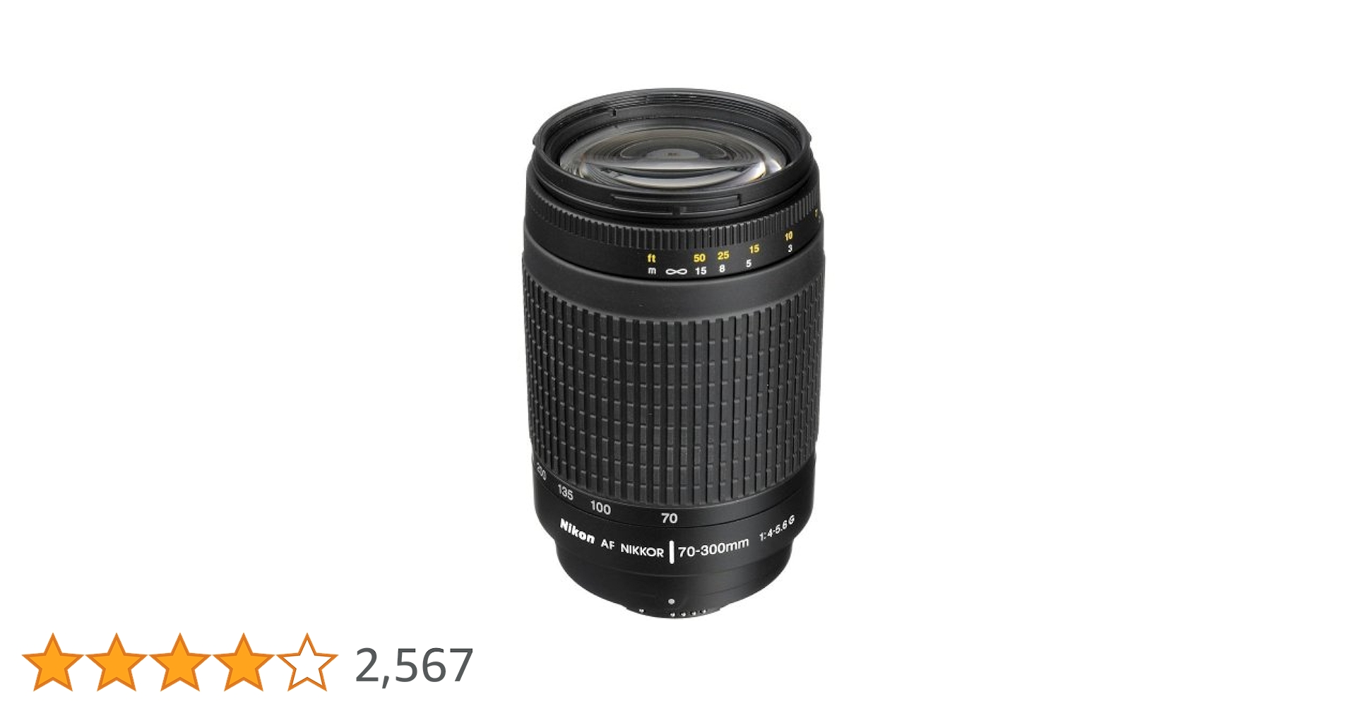 Amazon.co.jp: Nikon AF Zoom Nikkor 70-300mm F4-5.6G ブラック