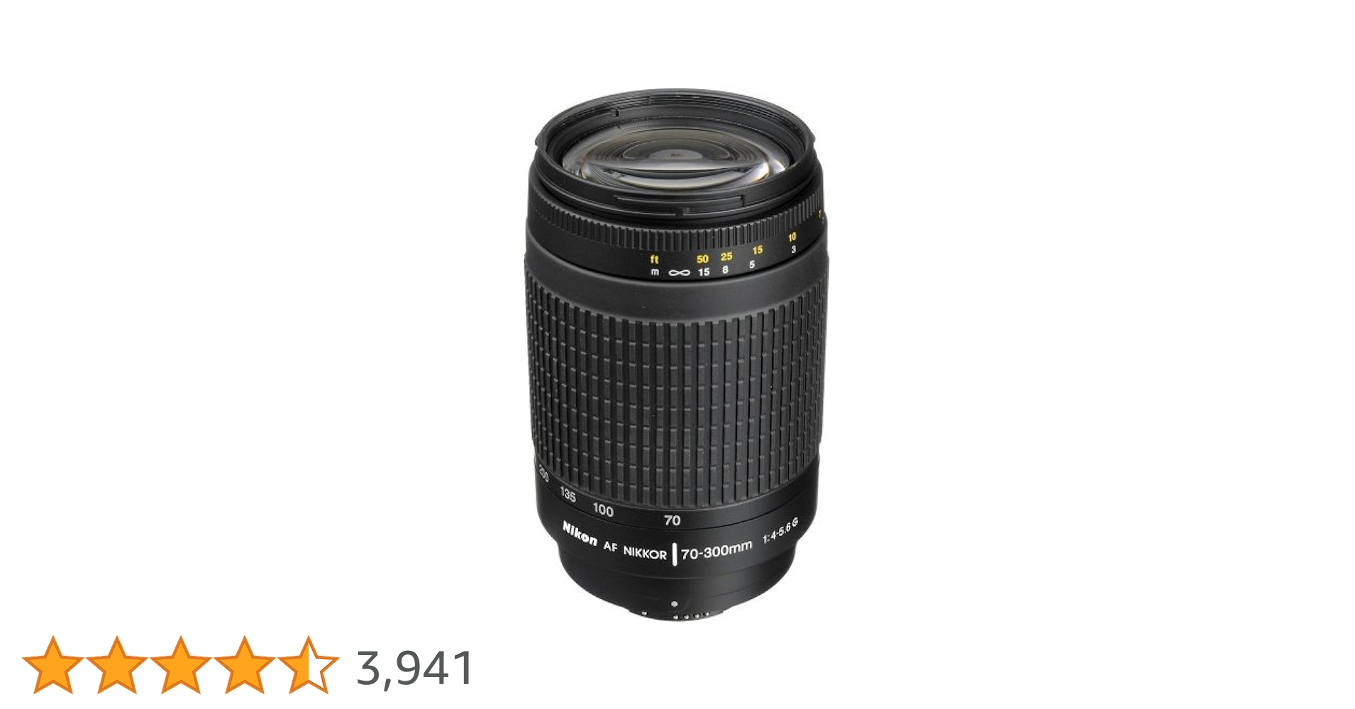 Nikon 70-300 mm f/4-5.6G Zoom Lens with Auto Focus for DSLR