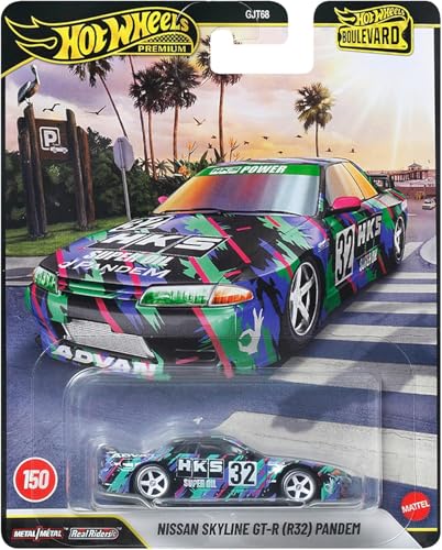 Image of Hot Wheels Bourvard Nissan Skyline GT-R(R32) Pandem Collectiable Toy Mini Car 3+ Multi JHW41