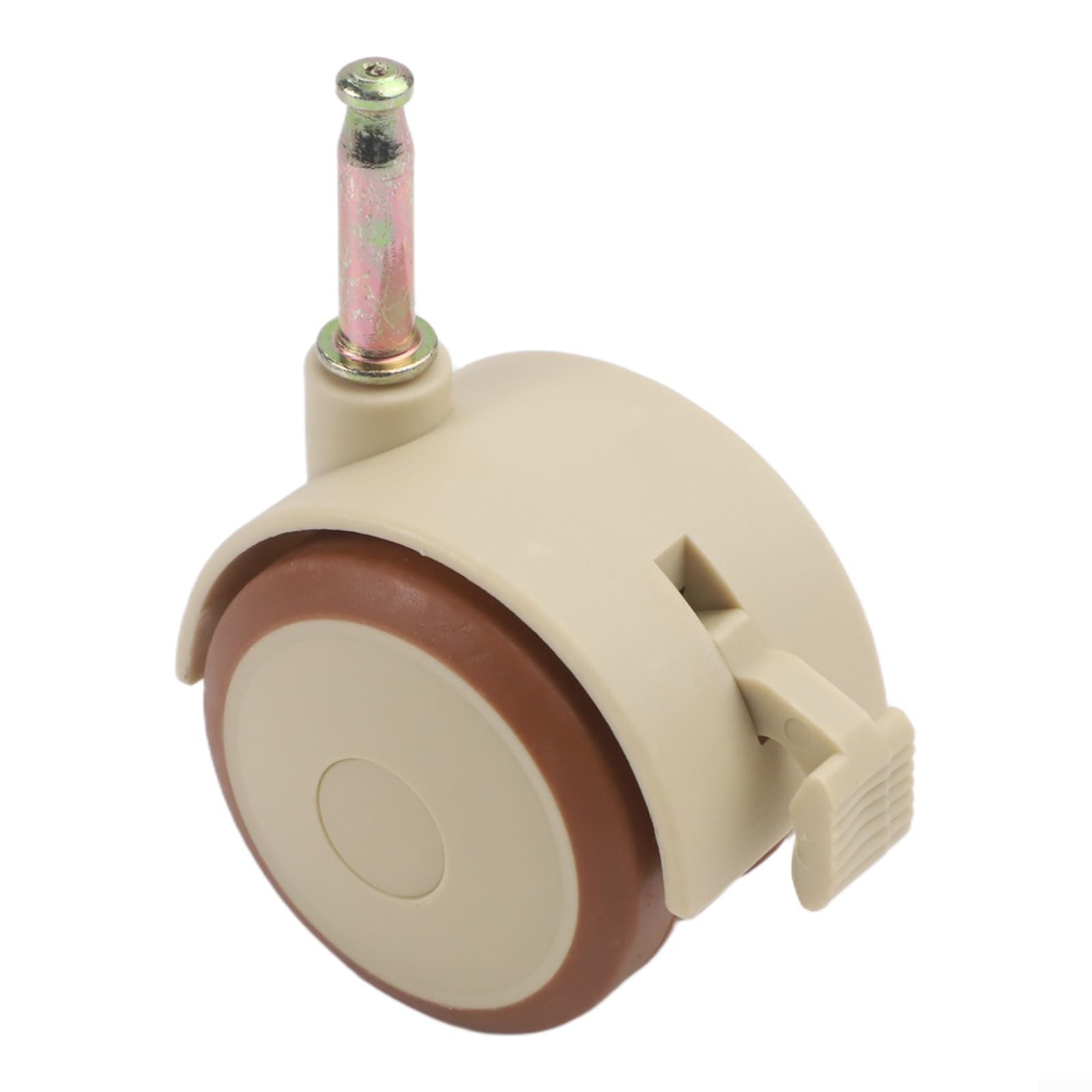 Honseadek Lot de 4 roulettes pivotantes pour meubles d'enfants - Roues en caoutchouc silencieuses avec frein - Roulettes de rechange pour lit de bébé - Outil d'installation