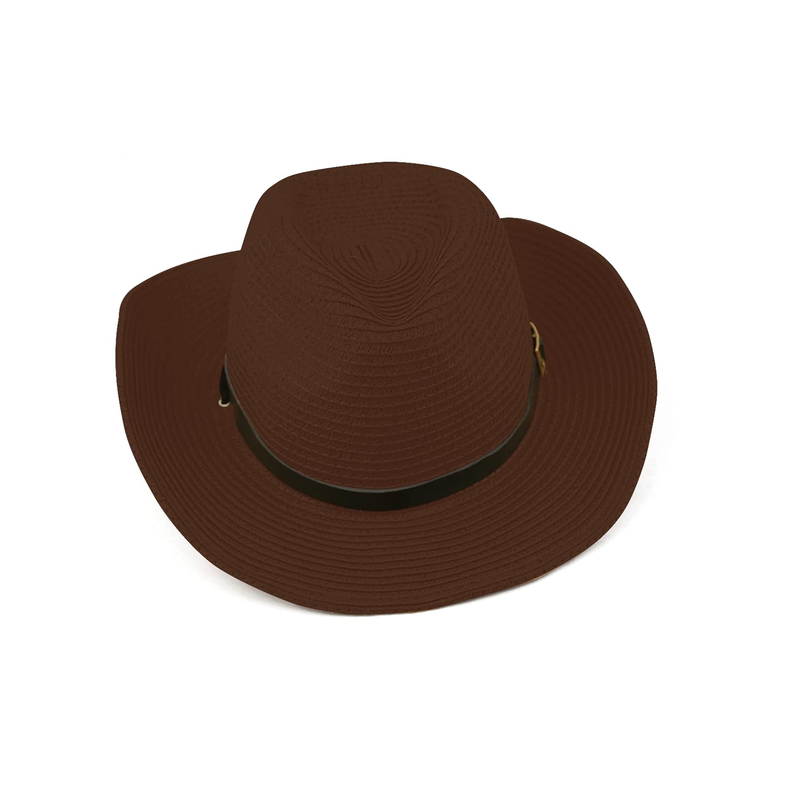 Cappello da Sole Uomo Donna Cappello da Pesca Impermeabile Cappello Boonie Anti UV Cappello Trekking Larga Cowboy Style Bucket Sun Hat Cappello Estivo Donna Cappello Paglia