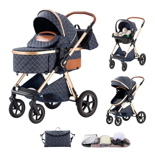 Shineey 3 in 1 Travel System Stroller