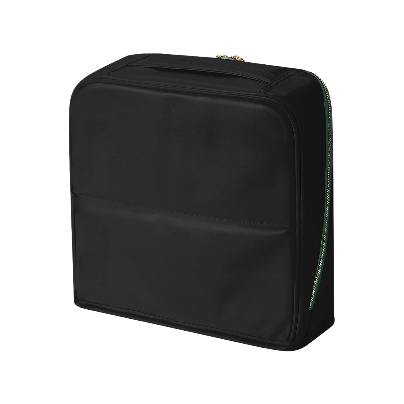 APGLSXY Hanging Luggage Cosmetic Storage Bag Leather Travel for Makeup Skincare Jewelry Large Capacity Waterproof Leather Cosmetic Bag with Handle