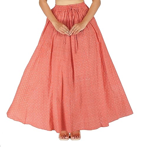 Image of Sttoffa Cotton Printed Women Wear Maxi Long Skirt 40 inch inch Full Length