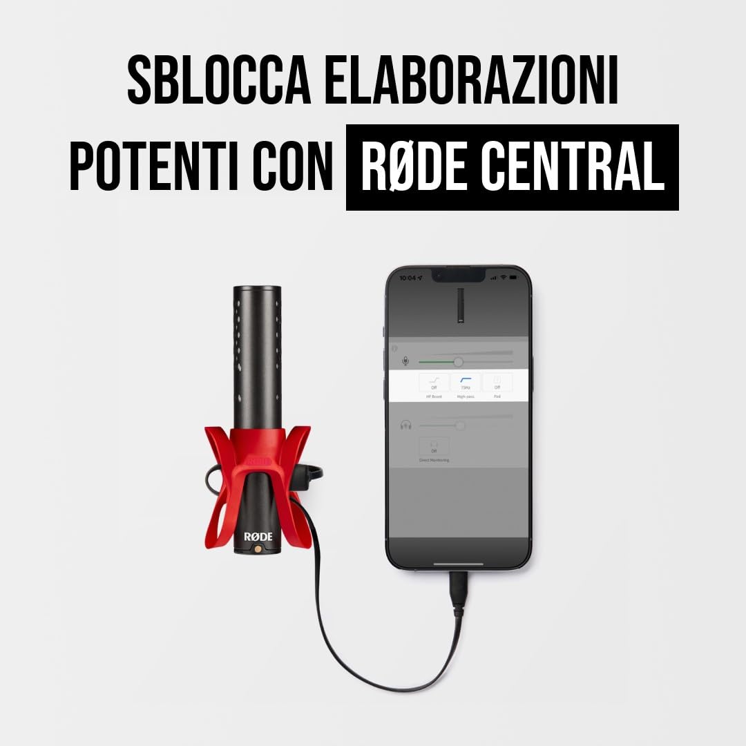 RØDE VideoMic GO II Microfono a canna ultra-compatto per fotocamere con uscite da 3,5 mm e USB per cinema, creazione di contenuti, podcasting e videochiamate