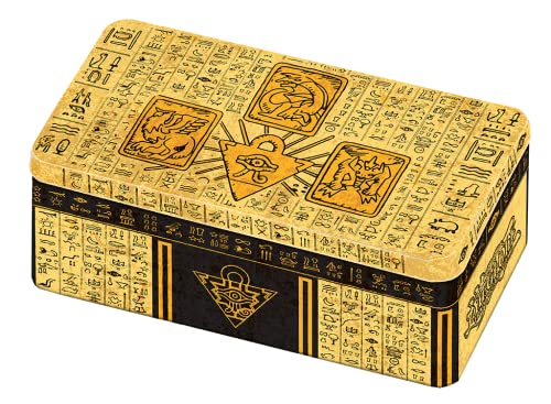 YuGiOh! Mega Tin 2022: Tin of The Pharaoh's Gods | DEUTSCH - 1. Auflage | Yu-Gi-Oh! Karten NEU + Arkero-G 100 Small Soft Sleeves japanische Kartenhüllen Cover
