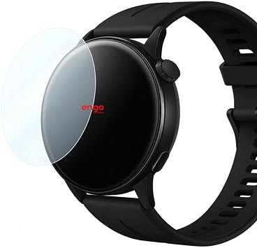 Engo Huawei Watch Gt 6 Pro 46mm İle Uyumlu Ekran Koruyucu Çizilmeye Dayanıklı Akıllı Saat Koruması, 9H Temperli Kırılmaz Esnek Nano Cam, Hd Şeffaf 2 Adet
