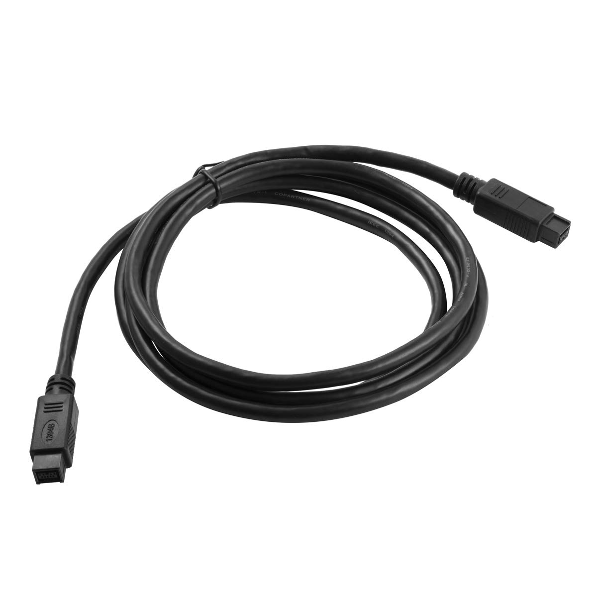 Bolongking FireWire 1394b 800 IEEE 9 pin a 9 pin maschio a maschio cavo per Mac Pro, MacBook Pro, Mac Mini, iMac PC, fotocamere digitali, SLR (da 9 pin a 9 pin), 1,8 m