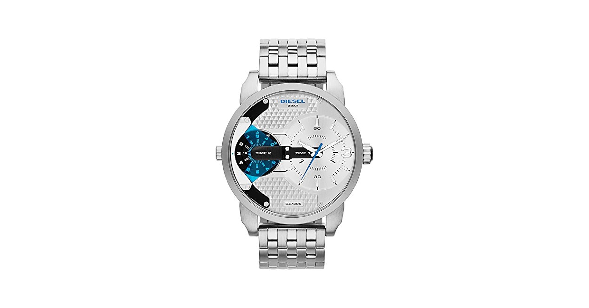 ディーゼル　腕時計　ミニダディー　　DZ7305　シルバー×シルバー　④ Diesel Mini Daddy Silver-Tone Watch DZ7305 | eBay