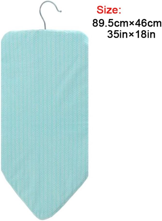 KADEUX Ironing Pad for Garment Steamer, Hanging Ironing Board Cover with Padding, Ironing Press Pad Anti-Steam Remove Wrinkles 35×18in (Color : Grey, Size : Rounded Corners)