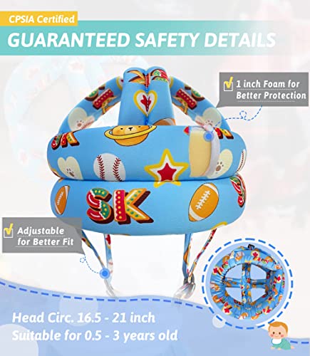 image for Simply Kids Baby Head Protector - Baby Helmet for Crawling Walking Run