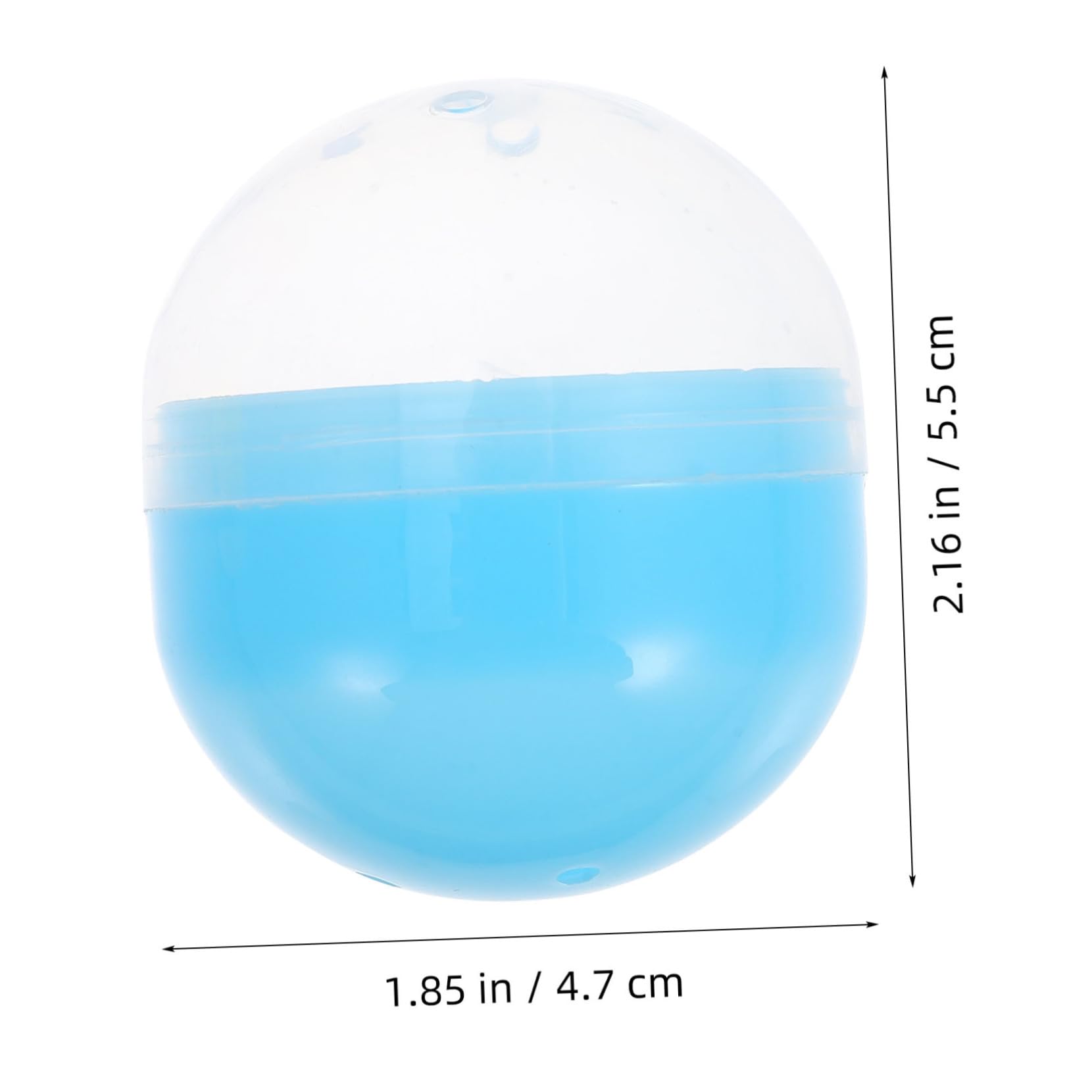 Zerodeko Fillable Toy Capsules 47x55mm Plastic Balls Gumball Vending Machine Toys DIY Craft Home Decor Party Supplies